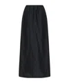 The Row Saul Midi Skirt In Black