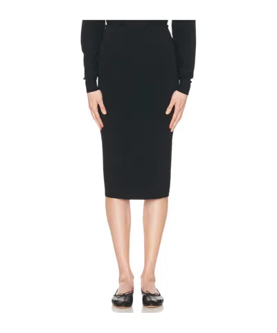 The Row Elastic Waist Skirt In Black
