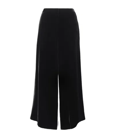The Row Elezar Velvet Wide-leg Casual Pants In Multi