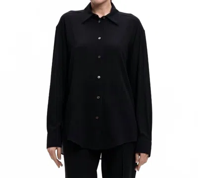 The Row Elia Silk Blouse In Black
