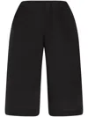 The Row Eliot Cotton-poplin Bermuda Shorts In Black