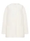 The Row Elke Silk Oversized Jacket In Neutral