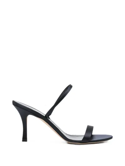 The Row Ella Satin Slingback Sandals In Blue