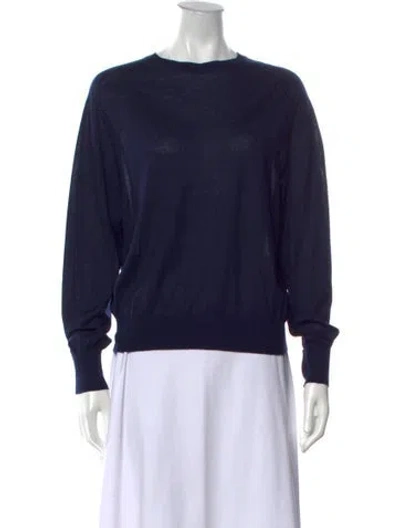 Pre-owned The Row Elmira Cashmere Sweater In Blue