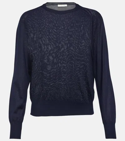 The Row Elmira Cashmere Jumper In Blue