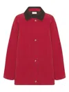 The Row Elodianna Jacket In Cotton In Red