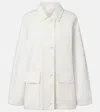 The Row Elodianna Cotton Twill Jacket In White