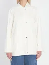 The Row Elodianna Canvas Jacket In White