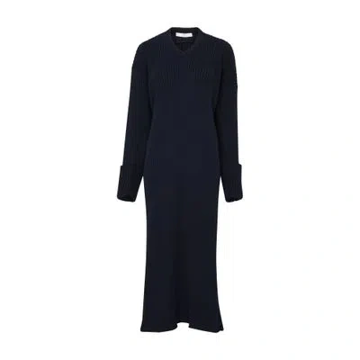 The Row Elodie Dress In Royal_blue
