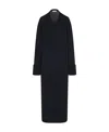 The Row Elodie Knitted Cotton Maxi Dress In Black