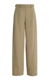 The Row Elowyn Virgin Wool Straight-leg Pant In Neutral