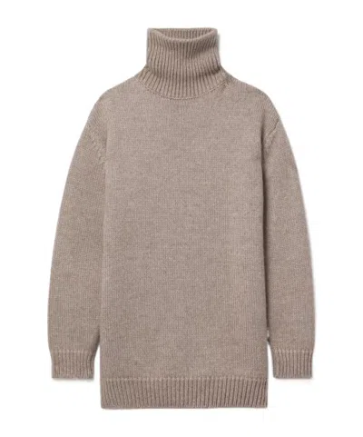 The Row Elu Turtleneck Sweater In Nude