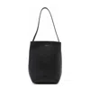 The Row Embossed-logo Detail Tote Bag In Black