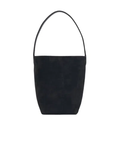 The Row Embossing Shoulder Bag In Black