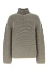 The Row Embroidered Alpaca Cartney Sweater In Darkbrownecru
