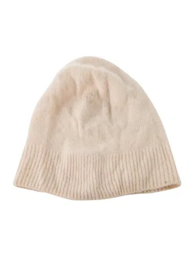 Pre-owned The Row Embroidered Cashmere Beanie In Neutrals