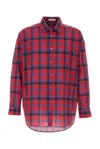 The Row Embroidered Cotton Oversize Lancaster Shirt In Red