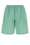 The Row Bermuda Zindel In Cotone Ricamato  Uomo In Green