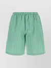 The Row Bermuda Zindel In Cotone Ricamato  Uomo In Green