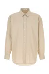 The Row Striped Long Sleeve Granada Poplin Shirt In White