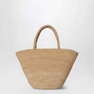 The Row Emilie Bag Natural Colour In Raffia In Nude