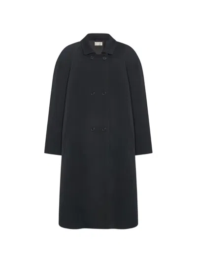 The Row Emma Coat In Blue
