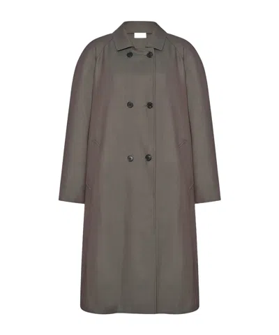 The Row Emma Coat In Brown