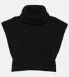 The Row Emmit Ribbed-knit Cashmere Collar In Black