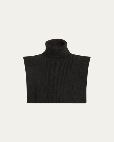 The Row Emmit Turtleneck Scarf Cashmere Collar In Black