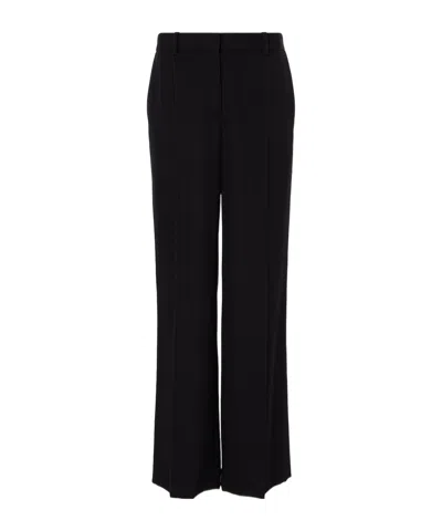 The Row Encore Wool Wide-leg Pants In Black