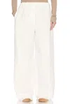 The Row Enea Cotton Wide-leg Pants In White