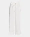 The Row Jugi Poplin Straight Pants In White