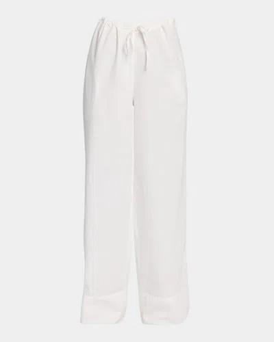 The Row Enea Wide-leg Pants In White