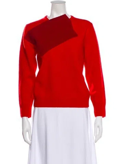 Pre-owned The Row Enid Sweater Merino Wool Sweater In Red