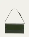 The Row Envelop Evening Clutch Bag In Calfskin Leather In Sgs Seaweed Green Shg