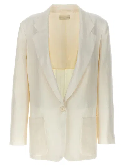 The Row White Single-breasted Blazer