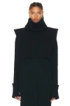 The Row Eppie Collar Poncho In Royal Blue