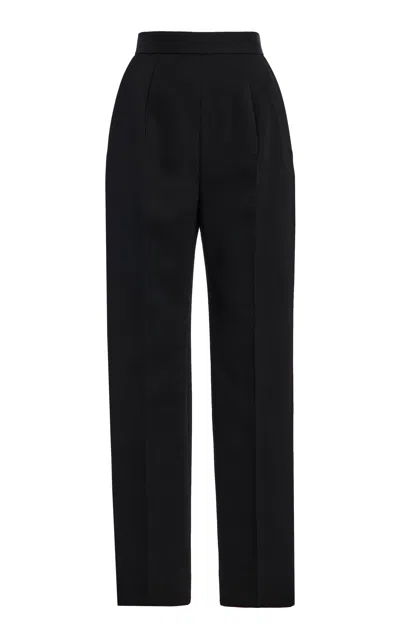 The Row Eranza High-rise Tapered Pants In Black