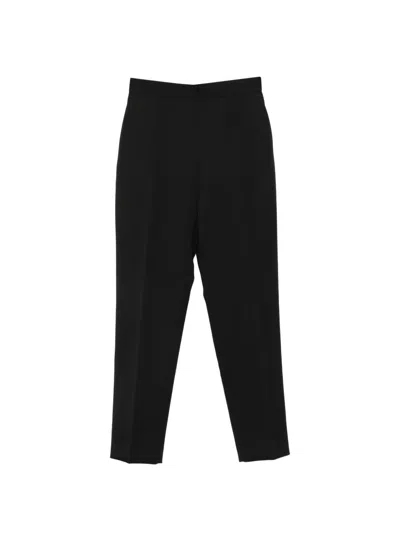 The Row Eranza Pressed-crease Tailored Trousers In Black
