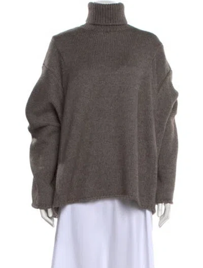 Pre-owned The Row Erci Sweater Alpaca Sweater In Grey