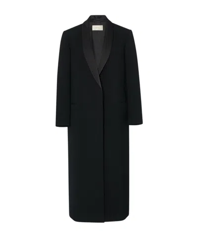The Row Erdene Coat In Virgin Wool In Black