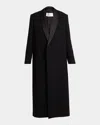 The Row Erdene Single-breasted Wool Long Coat In Black