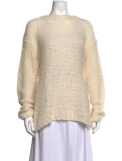 Pre-owned The Row Eryna Alpaca Sweater In Neutrals