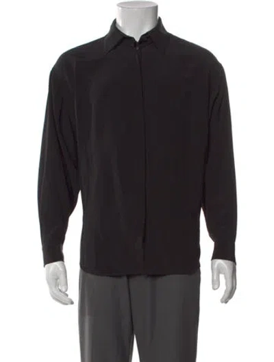 Pre-owned The Row Esetan Shirt Silk Shirt In Black