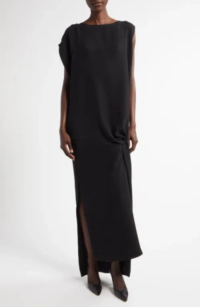 THE ROW THE ROW ESMEE ASYMMETRIC SILK COLUMN GOWN
