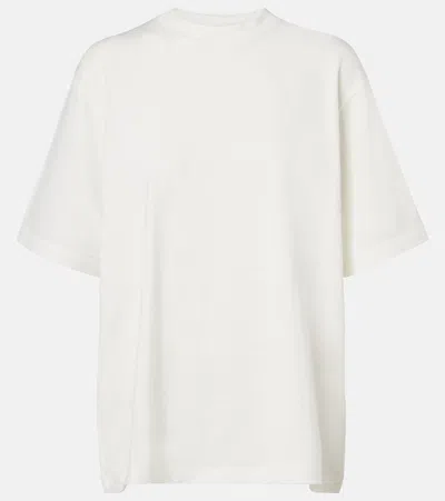 The Row Estavo Oversized Linen-blend T-shirt In White