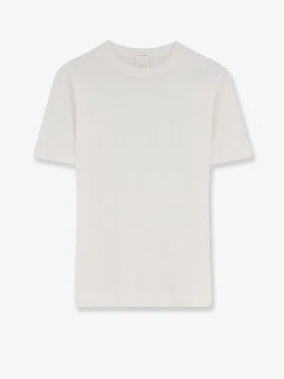The Row Etina Top Cotton T-shirt In White