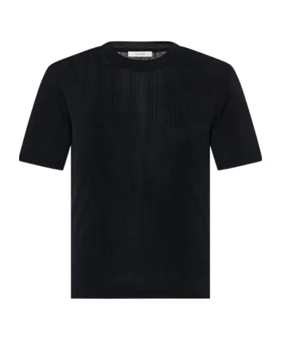 The Row Etina T-shirt In Black