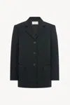 The Row Eudora Wool Blazer In Black
