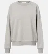 The Row Eulalia French Terry Cashmere Sweatshirt In Gray